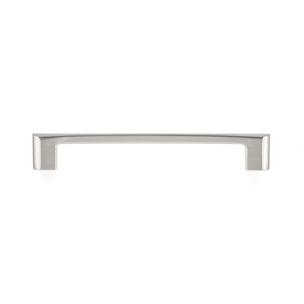 Richelieu Kent Collection 6 5/16-inch (160 mm) Brushed Nickel Modern Rectangular Cabinet Pull - BP7470160195