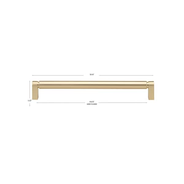 Gliderite Hardware 8-3/4 in. Center to Center Smooth Bar Pull - 4787-224-CHPG - 4787-224-CHPG-1