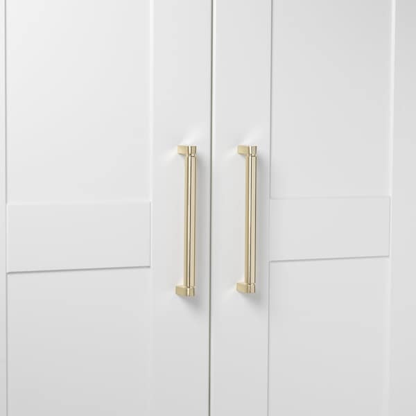 Gliderite Hardware 8-3/4 in. Center to Center Smooth Bar Pull - 4787-224-CHPG - 4787-224-CHPG-1