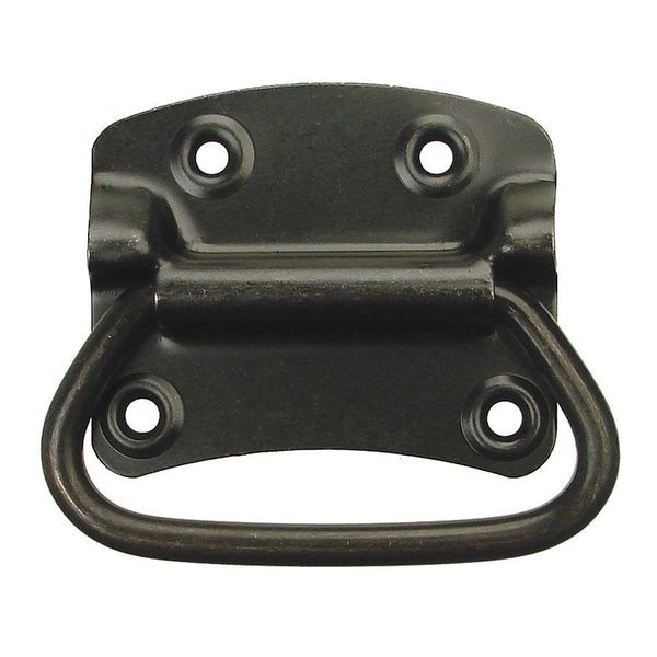 Monroe Pmp Fold Pull Handle, Steel, 3-25/32 In. H, Zinc, Unthr. Holes - PH-0287