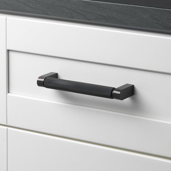 Gliderite Hardware 6-1/4 in. Center to Center Knurled Bar Pull Oil Rubbed Bronze - 4788-160-ORB-1