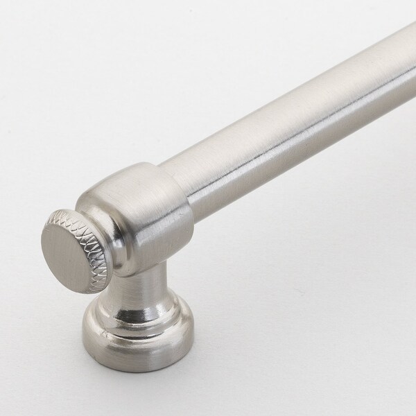 Gliderite Hardware 3-3/4 in. Center to Center Satin Nickel Classic Euro Bar Pull - 4361-96-SN - 4361-96-SN-1
