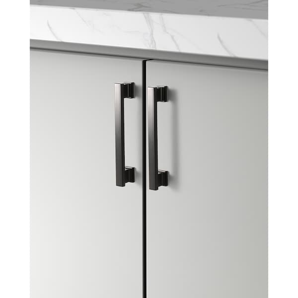 Sapphire Hexa Series 5 in. (128 mm) Center-to-Center Modern Black Cabinet Handle/Pull (5-Pack) - SP-2891-128-BK-5