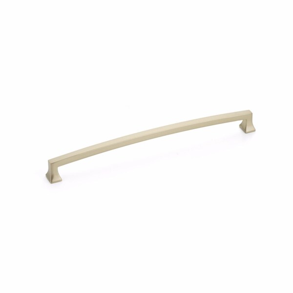 Schaub 10in Center to Center Menlo Park Arched Cabinet Pull Signature Satin Brass Finish - 528-SSB
