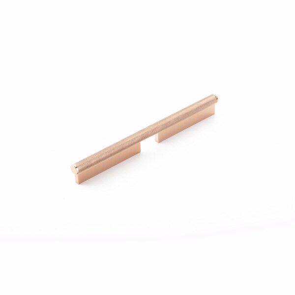 Schaub 6in Center to Center Modo Cabinet Pull Polished Rose Gold Finish - 1202-PRG