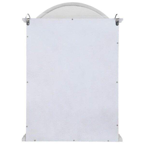 Design Toscano Rosedale Hardwood Wall Curio Cabinet: Lily White Finish - BN15221