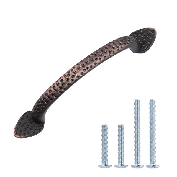 South Main Hardware Triangle Foot Cabinet Handle, 5.5"Length (3.75" Hole Center), Oil Rubbed Bronze, 10PK - SH163-OR-10