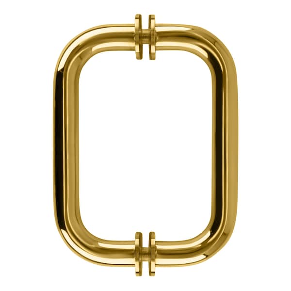 Cr Laurence Unlacquered Brass 6-in BM Series Tubular Back-to-Back Pull Handle - BM6X6ULBR