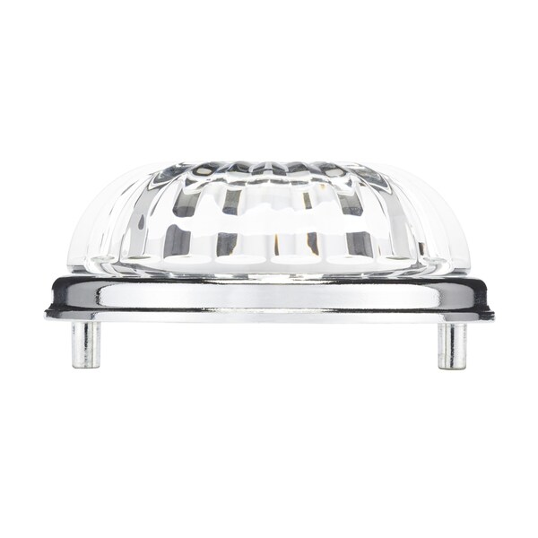 Richelieu 3 in (76.2 mm) Center-to-Center Chrome, Clear Eclectic Drawer Pull - BP1008314011