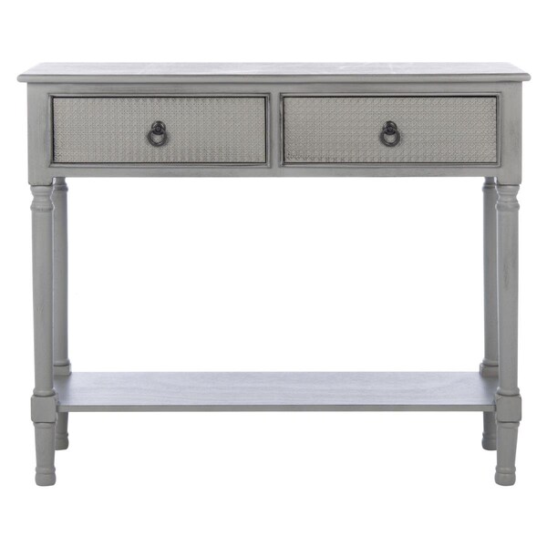 Safavieh Haines 2 Drawer Console Table, Distressed & Grey - CNS5727B