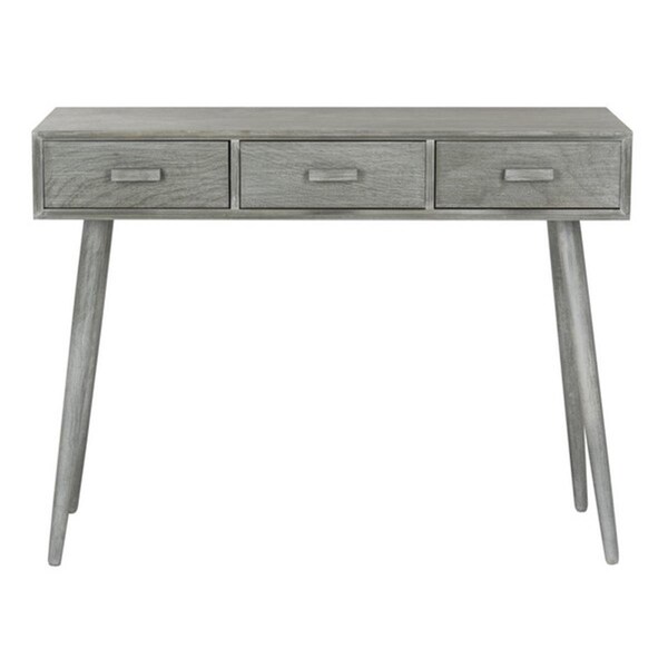 Safavieh 32 x 41.8 x 14.3 in. Albus 3 Drawer Console Table, Slate & Grey - CNS5701C
