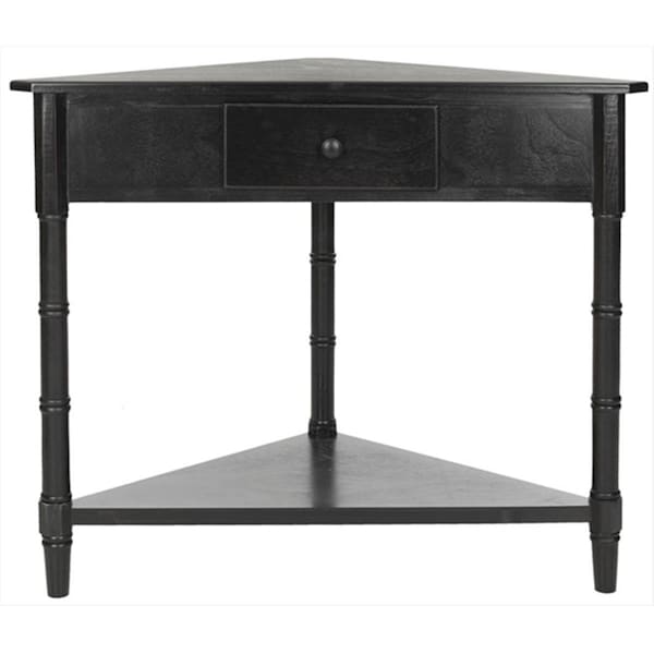 Safavieh Gabe Corner Table - Distressed Black - AMH5709B