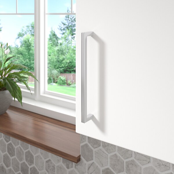 Richelieu Lambton Collection 7 9/16-inch (192 mm) Brushed Nickel Modern Rectangular Cabinet Pull - BP873192195