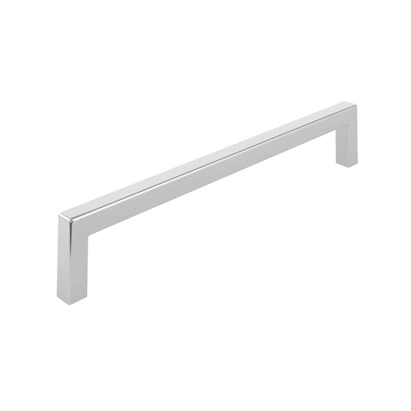 Richelieu Lambton Collection 7 9/16-inch (192 mm) Brushed Nickel Modern Rectangular Cabinet Pull - BP873192195