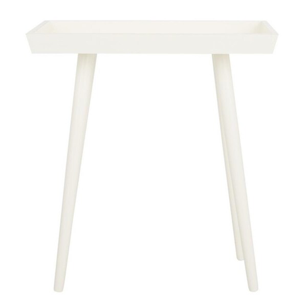 Safavieh 25.25 x 23.5 x 15.75 in. Nonie Tray Accent Table, Antique & White - ACC5701A