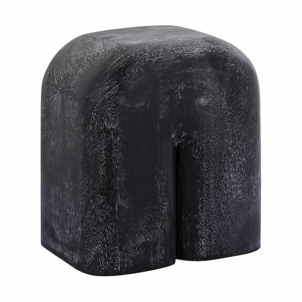 Elk Home Morris Cerused Accent Table, Black - H0805-9805