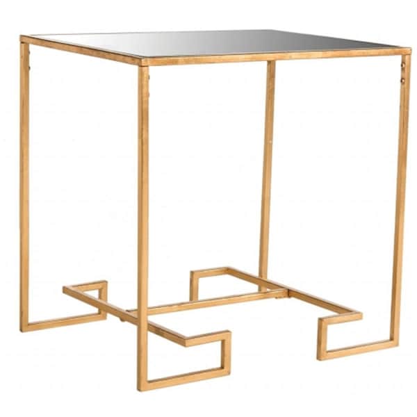 Safavieh Seamus Accent Table- Antique Gold Leaf - 24 x 18 x 24.1 in. - FOX2583A