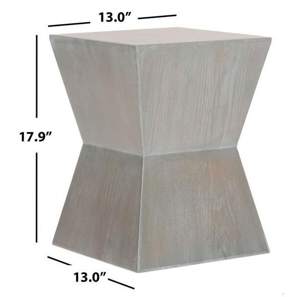 Safavieh Lotem Accent Table- French Grey - 17.9 x 13 x 13 in. - AMH6618A