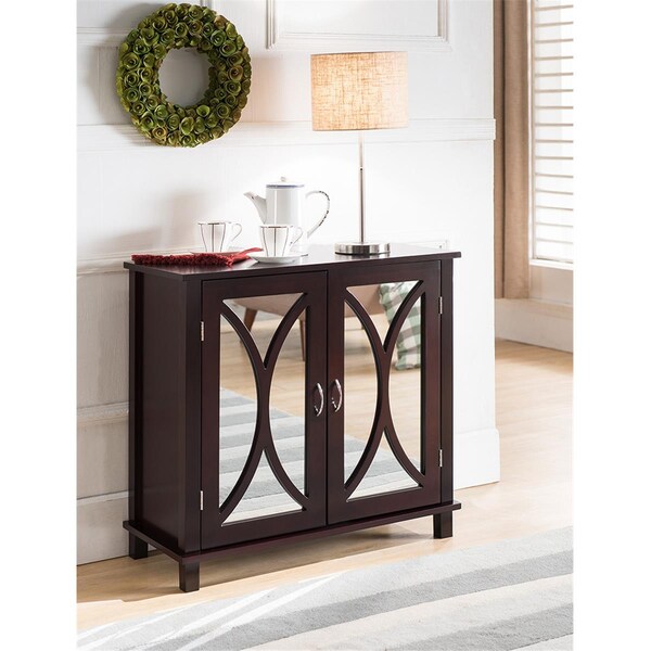 Kb 28 x 30 x 13 in. Wood Door Console Table - Espresso - R1219