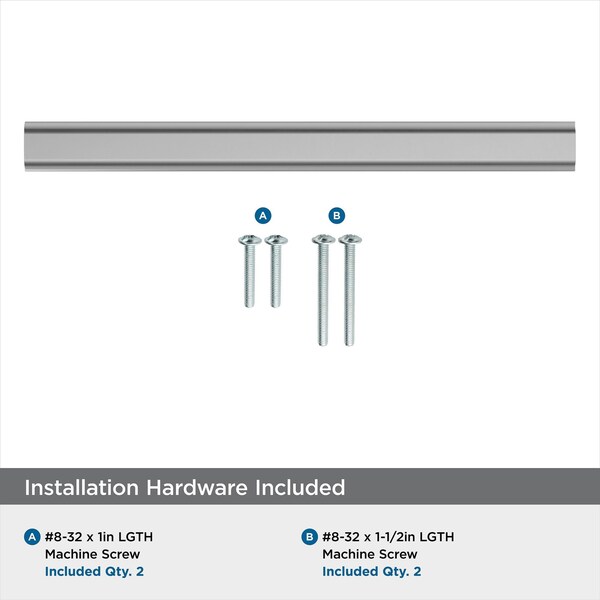 Amerock Status 5-1/16 in 128 mm Center-to-Center Polished Chrome Cabinet Pull - BP3683826
