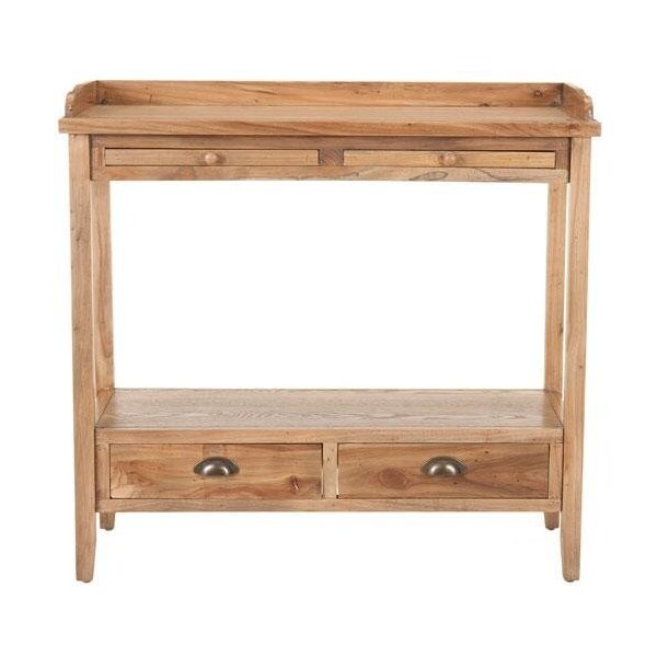 Safavieh Alice Console Table - Pickled Oak - AMH6571A