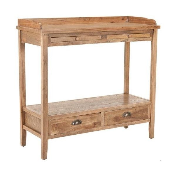 Safavieh Alice Console Table - Pickled Oak - AMH6571A