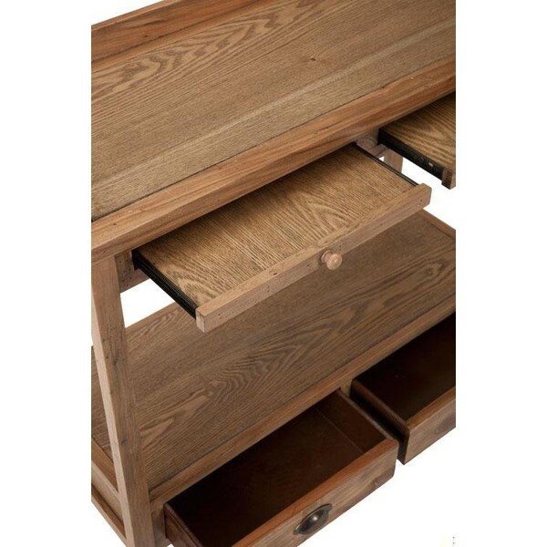 Safavieh Alice Console Table - Pickled Oak - AMH6571A