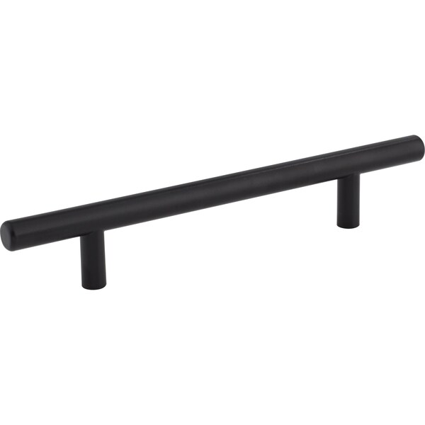 Elements By Hardware Resources 128 mm Center-to-Center Hollow Matte Black Stainless Steel Naples Cabinet Bar Pull - 204SSMB