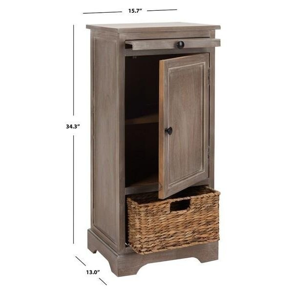 Safavieh Raven Tall Storage Unit- Vintage White - 34.3 x 13 x 15.7 in. - AMH5703F