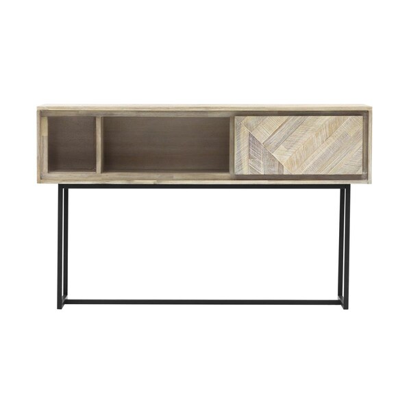 Seatsolutions Peridot 1 Drawer Console Table in Natural Acacia Wood - SE2755225