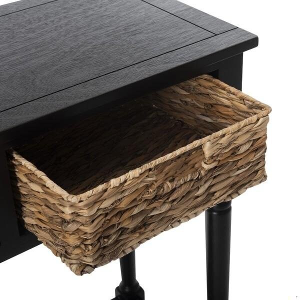 Safavieh Christa Console Table- Distressed Black - 31.5 x 13.4 x 44.5 in. - AMH5737A