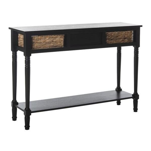 Safavieh Christa Console Table- Distressed Black - 31.5 x 13.4 x 44.5 in. - AMH5737A
