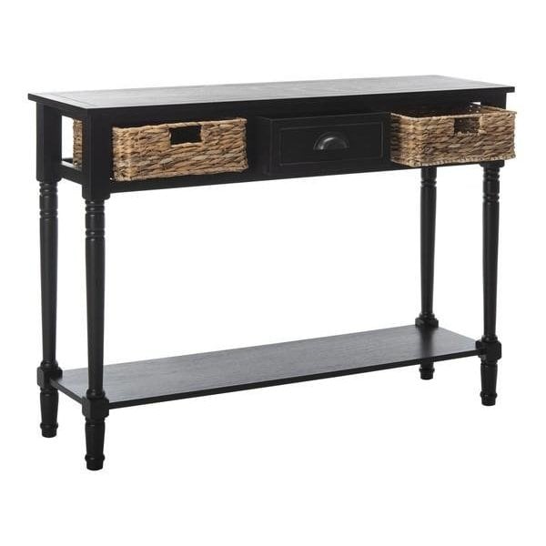 Safavieh Christa Console Table- Distressed Black - 31.5 x 13.4 x 44.5 in. - AMH5737A
