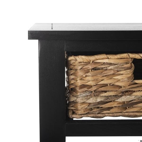 Safavieh Christa Console Table- Distressed Black - 31.5 x 13.4 x 44.5 in. - AMH5737A