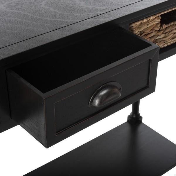 Safavieh Christa Console Table- Distressed Black - 31.5 x 13.4 x 44.5 in. - AMH5737A