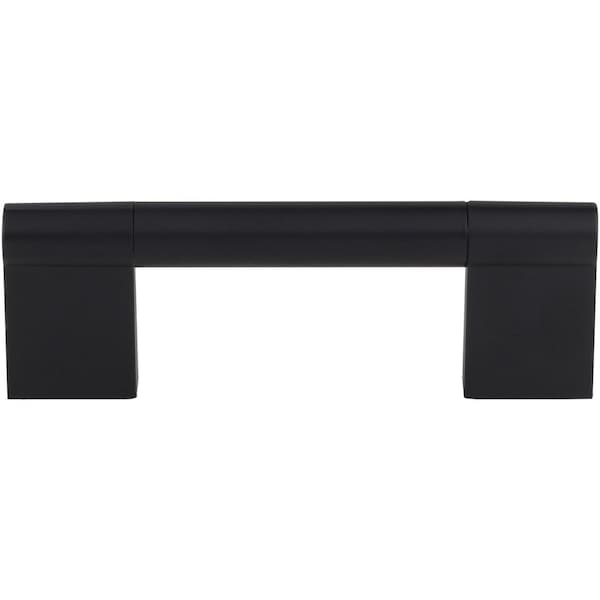 Elements By Hardware Resources 96 mm Center-to-Center Matte Black Knox Cabinet Bar Pull,  - 645-96MB-10