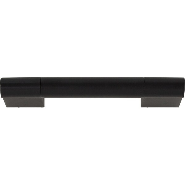 Elements By Hardware Resources 96 mm Center-to-Center Matte Black Knox Cabinet Bar Pull,  - 645-96MB-10