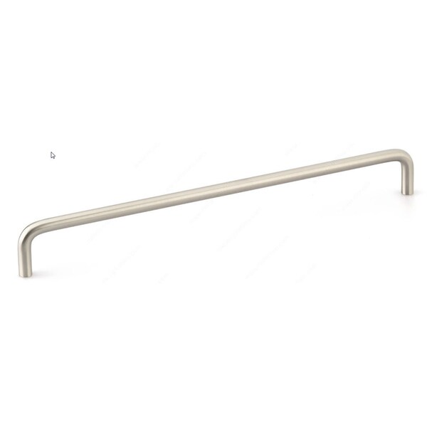 Richelieu 10-1/16 in. (256 mm) Center-to-Center Brushed Nickel Contemporary Drawer Pull - BP2288256195