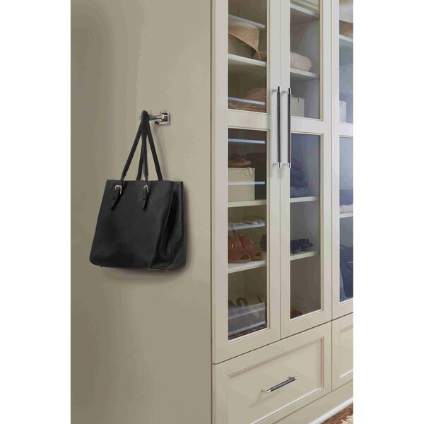 Amerock Esquire 8 in 203 mm Center-to-Center Polished Nickel/Gunmetal Cabinet Pull - BP36562PNGM