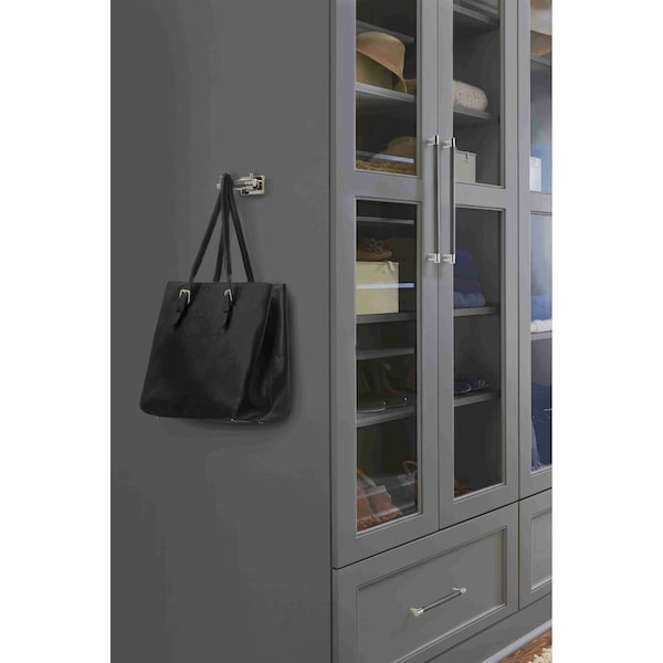 Amerock Esquire 8 in 203 mm Center-to-Center Polished Nickel/Gunmetal Cabinet Pull - BP36562PNGM