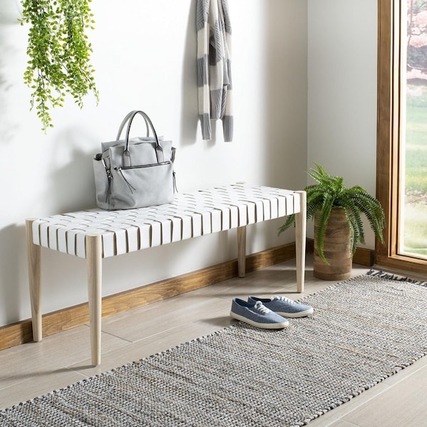 Safavieh Amalia Bench - Natural & Black - BCH1001B