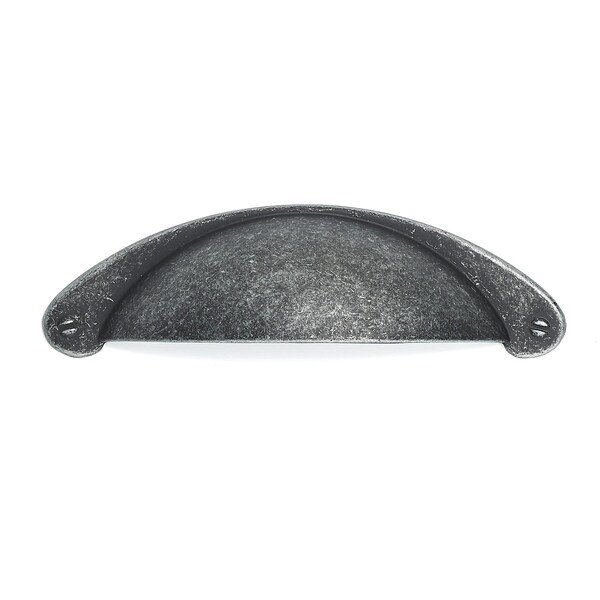 Richelieu 3 in (76 mm) Center-to-Center Antique Iron Traditional Cabinet Pull - BP82333903