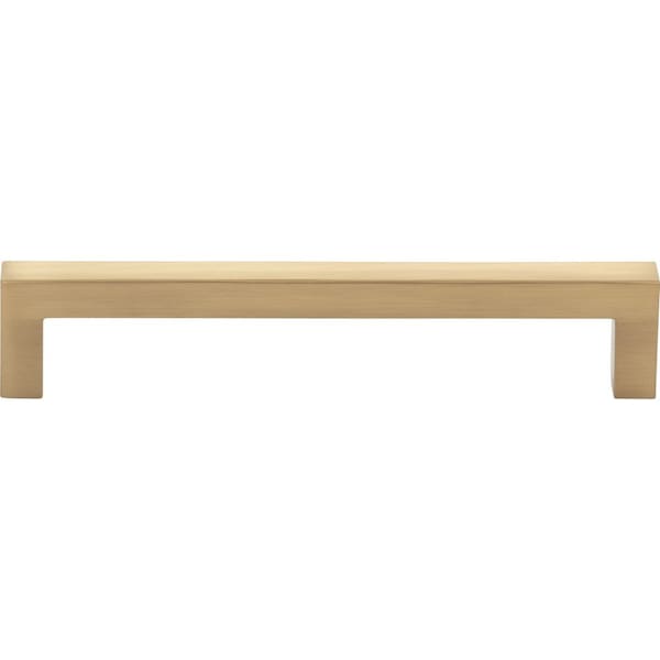 Elements By Hardware Resources of the 128 mm Center-to-Center Satin Bronze Square Stanton Cabinet Bar Pull 20PK - 625-128SBZ-20