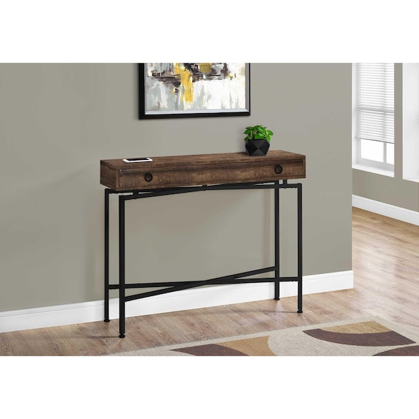 Homeroots 32.5 in. Particle Board Accent Table with Black Legs - 333209