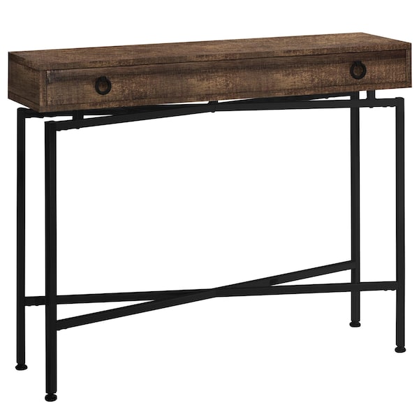 Homeroots 32.5 in. Particle Board Accent Table with Black Legs - 333209