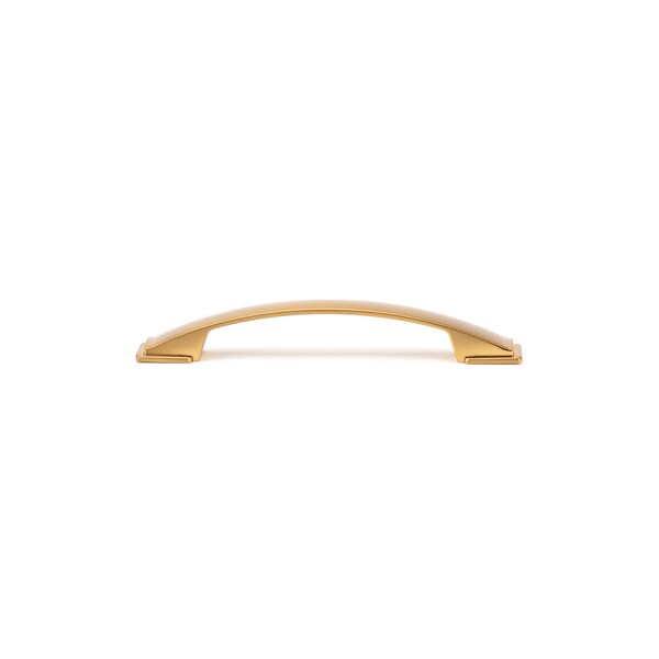 Richelieu 5 1/16 in (128 mm) Center-to-Center Aurum Brushed Gold Contemporary Cabinet Pull - BP83235128158