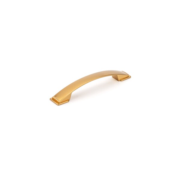 Richelieu 5 1/16 in (128 mm) Center-to-Center Aurum Brushed Gold Contemporary Cabinet Pull - BP83235128158