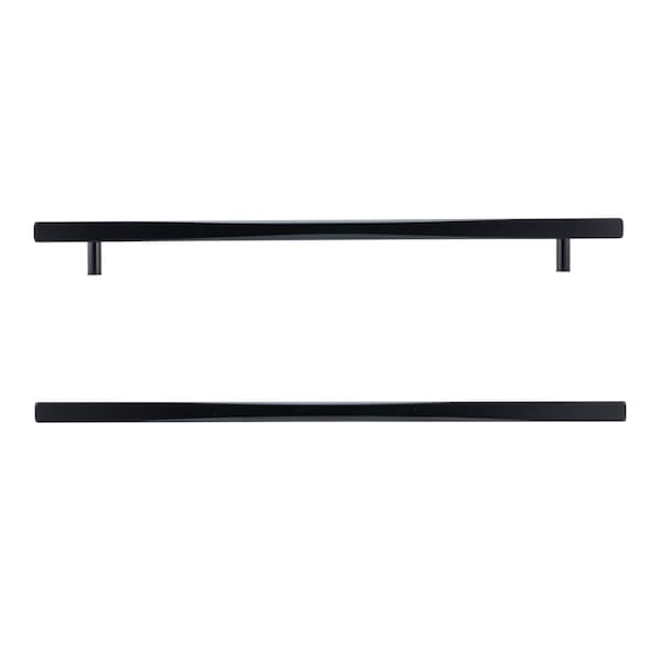Richelieu 12 5/8 in (320 mm) Center-to-Center Matte Black Contemporary Cabinet Pull - 7735320900
