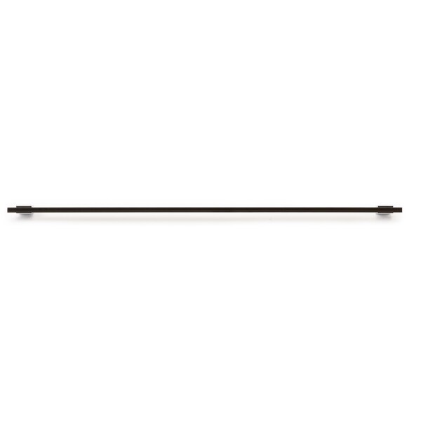 Richelieu 18-7/8 in. (480 mm) Center-to-Center Matte Black, Chrome Contemporary Drawer Pull - BP905480140900
