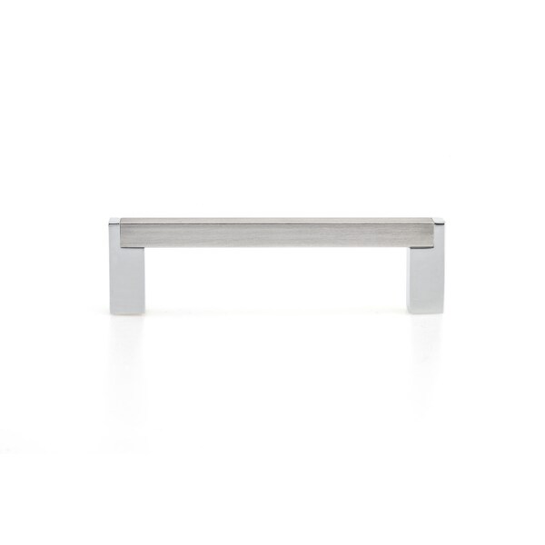 Richelieu 3 3/4 in (96 mm) Center-to-Center Chrome, Brushed Nickel Contemporary Cabinet Pull - BP80196140